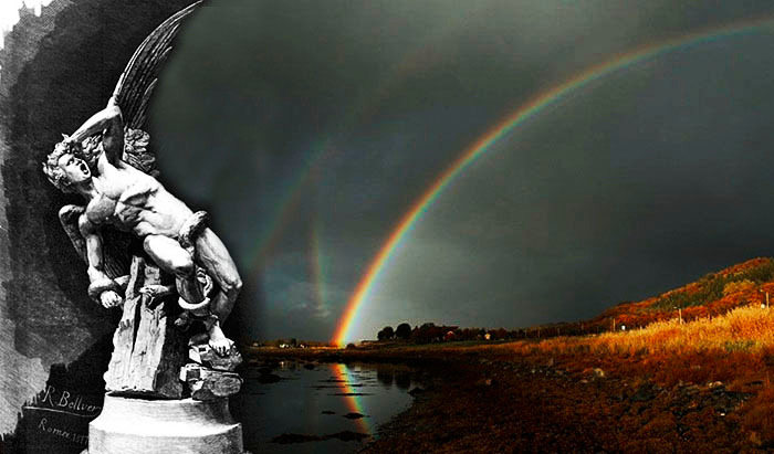 El Ángel Caído y el Arco Iris