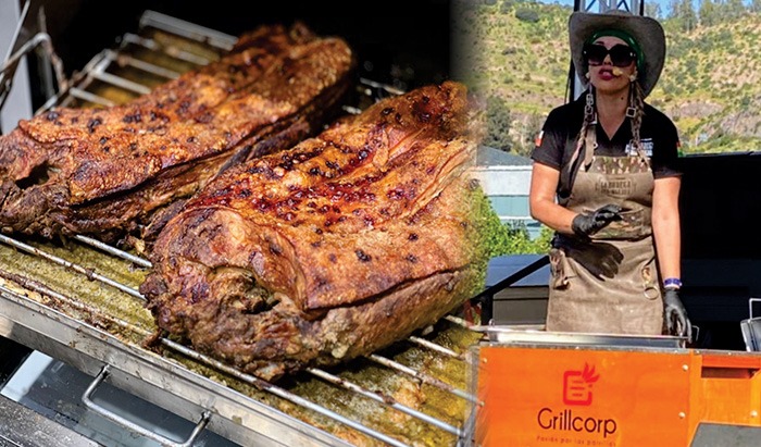 La Caja China, Como Asador