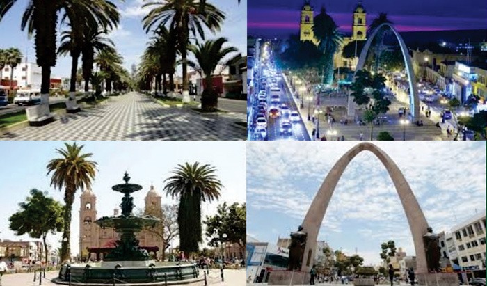 El Paseo Cívico y la Alameda de Tacna